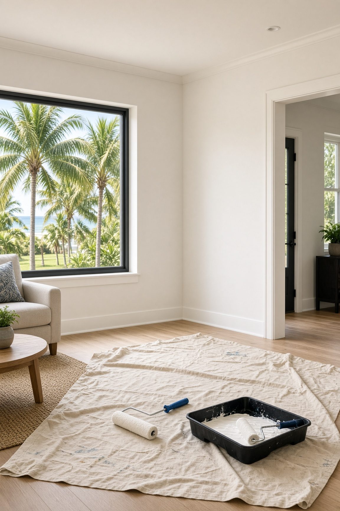 Living room repaint, Lake Mary